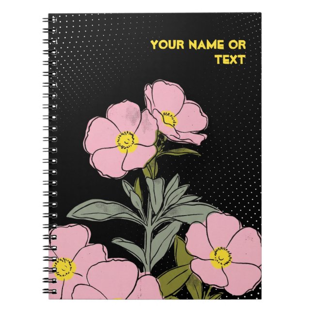 Caderno Espiral Electric Pink Rockrose: The Pop-Art Skanbergii (Frente)