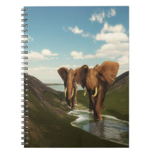 Caderno Espiral Elefante