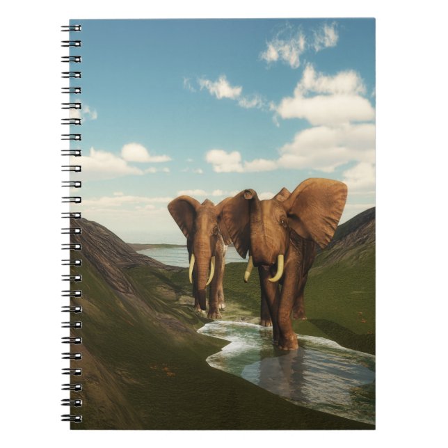 Caderno Espiral Elefante (Frente)