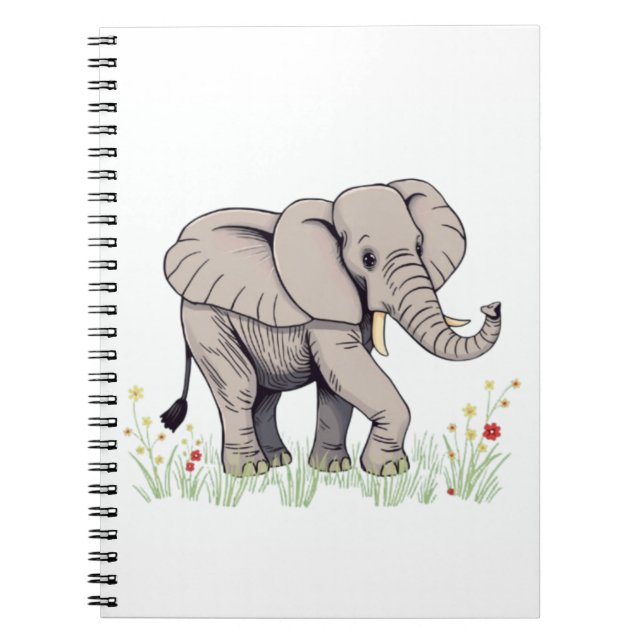 Caderno Espiral Elefante (Frente)