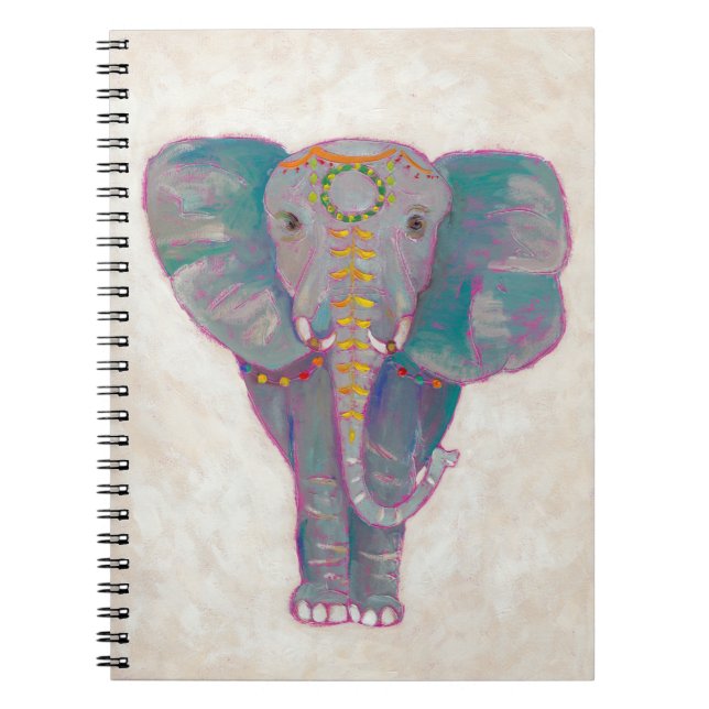 Caderno Espiral Elefante Asiático Zen (Frente)