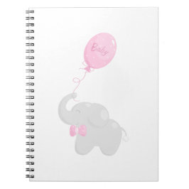 Caderno Espiral Elefante com balão