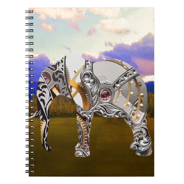 Caderno Espiral Elefante De Clocos (Frente)