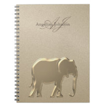 Elefante Dourado Luxo Monogramado