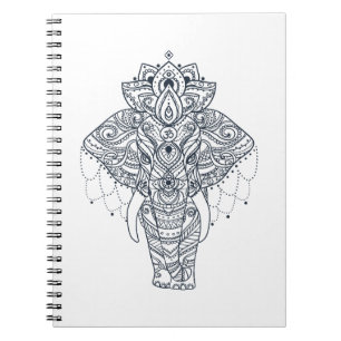 Caderno Espiral Elefante inspirado