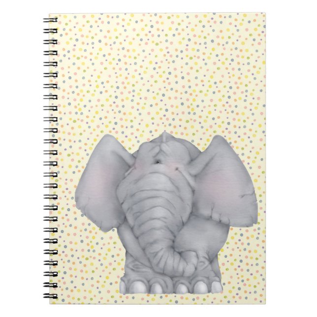 Caderno Espiral Elefante - Notebook (Frente)
