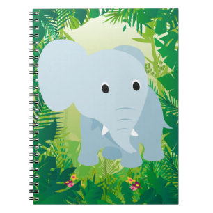 Caderno Espiral Elefante para Bebê