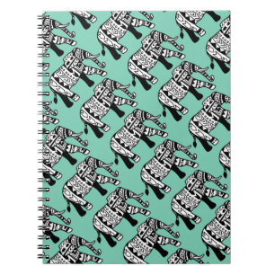 Caderno Espiral Elefante Walking Tribal