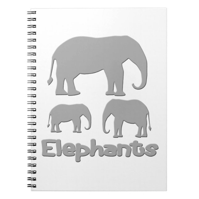 Caderno Espiral Elefantes (Frente)