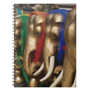 Caderno Espiral Elefantes Dourados