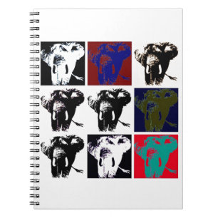 Caderno Espiral Elefantes Pop Art