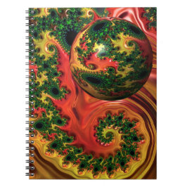 Caderno Espiral Elegância Fiery - Um estudo sobre notebook de comp
