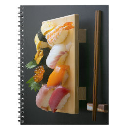 Caderno Espiral Elegant Nigiri Sushi – Hardcover Notebook by SUSHI
