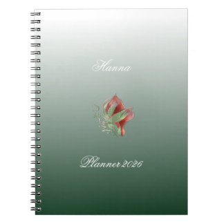 Caderno Espiral Elegant Red and Green spiral notebook 