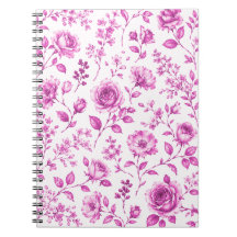 Elegante Borda Floral Rosa