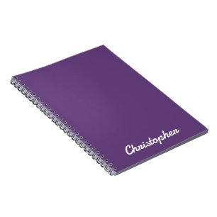 Caderno Espiral Elegante Cor Sólida Única Minimalista