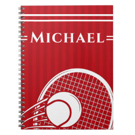 Caderno Espiral Elegante De Tênis Vermelho Intenso E Escória De Es
