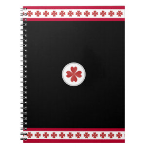 Caderno Espiral Elegante preto e branco
