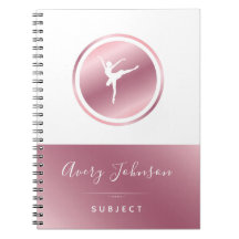 Elegante Rosa Dourado e Balé Branco Dançarino Girl