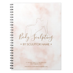 Caderno Espiral Elegante spa de contorno de escultura corporal