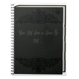 Caderno Espiral Elegante Velho Livro Assustador da Aranha Gótica V