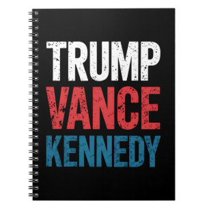 Caderno Espiral Eleição Trump Vance Kennedy 2024