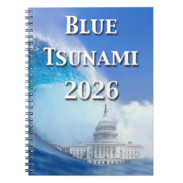 Caderno Espiral Eleição Tsunami Azul 2026