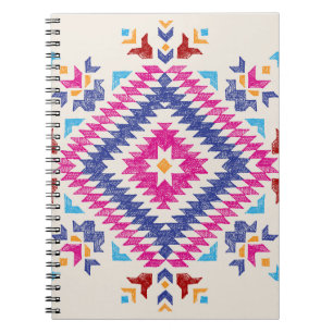 Caderno Espiral Elemento De Design Tribal Desenhado À Mão.