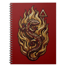 Caderno Espiral Elemento Fuego