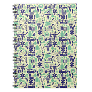 Caderno Espiral Elementos médicos