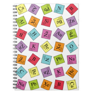 Caderno Espiral Elementos periódicos
