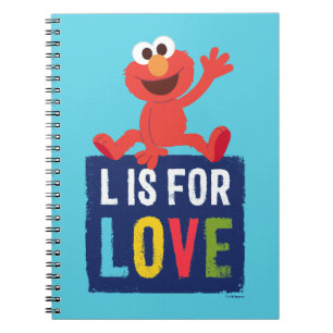 Caderno Espiral Elmo L é de Amor