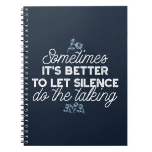 Caderno Espiral Eloquent Silence Cote Art para o Decor Sereno
