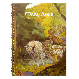 Caderno Espiral Elven Princess na mochila de cordas de desenha