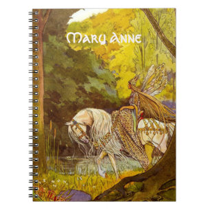 Caderno Espiral Elven Princess na mochila de cordas de desenha
