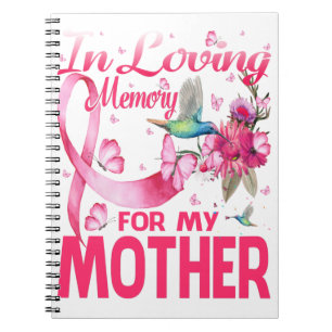 Caderno Espiral Em Adorar Memória Para Minha Mãe