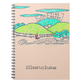 Caderno Espiral Em algum lugar / Algum tempo