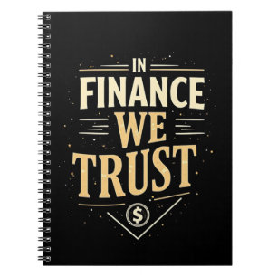 Caderno Espiral Em Finanças Nós Confiamos
