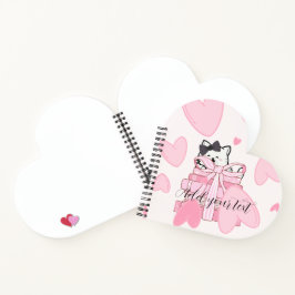Caderno Espiral em Forma de Coração – Personalize