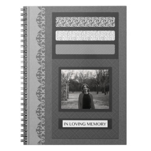 Caderno Espiral em livro de hóspedes loving do memorial da memór