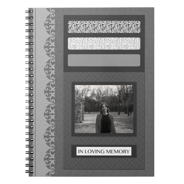 Caderno Espiral em livro de hóspedes loving do memorial da memória (Frente)