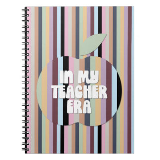Caderno Espiral Em Meu Notebook Na Era Do Professor