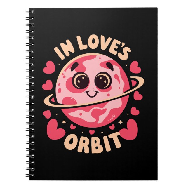 Caderno Espiral Em Órbita de Amor (Frente)
