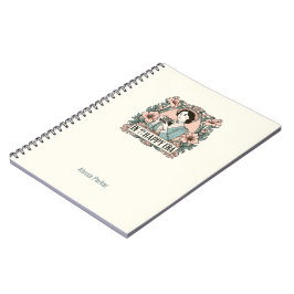 Caderno Espiral Em Seu Notebook Gift Whimsical Na Era Feliz