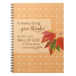 Caderno Espiral Em Todas as Coisas Dai Graças - 1 Tes. 5:18