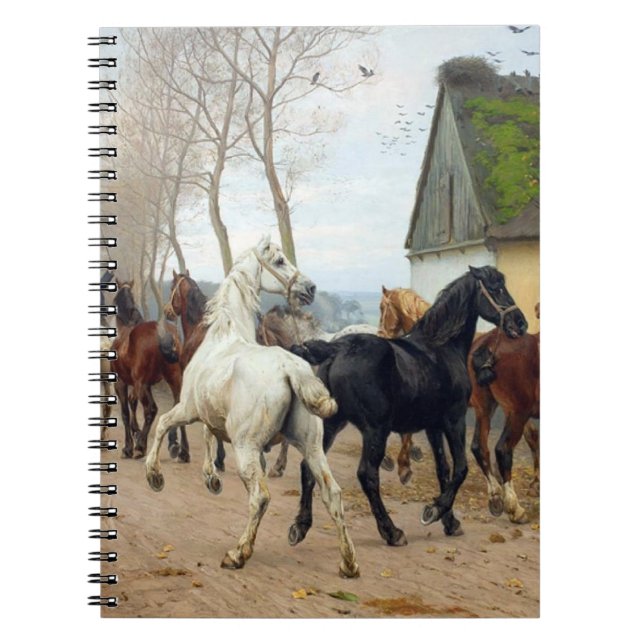Caderno Espiral Embalagem de cavalos cerca de 1878 (Frente)
