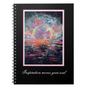 Caderno Espiral Embarque na Lua - Notebook/Sketchbook