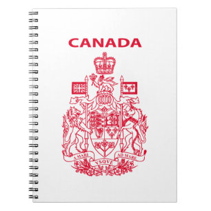 Caderno Espiral emblema nacional do Canadá
