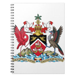 Caderno Espiral emblema trinidade e tobago