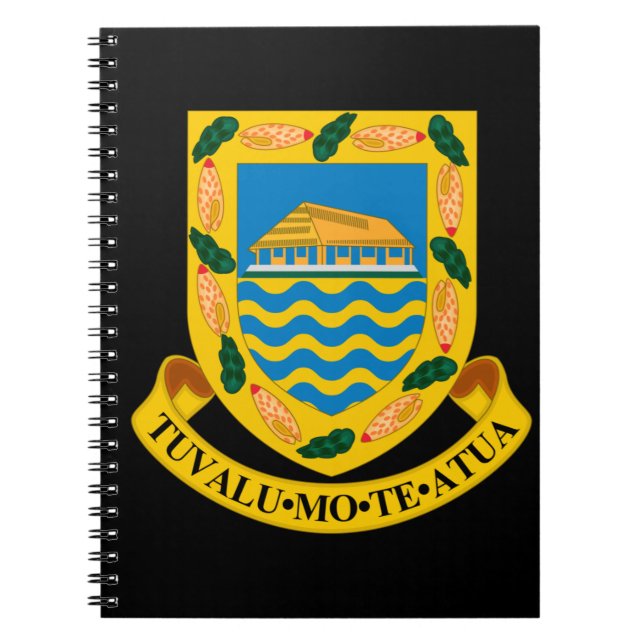 Caderno Espiral emblema tuvalu (Frente)